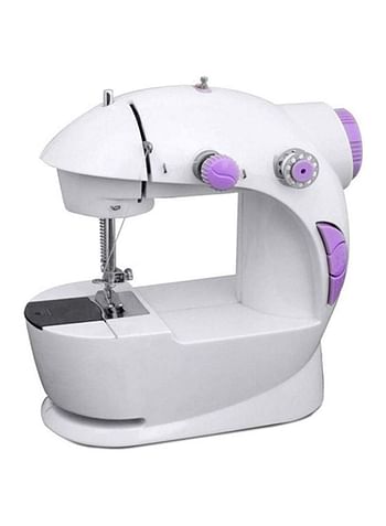 Portable Mini Sewing Machine HHE-7752 White/Purple