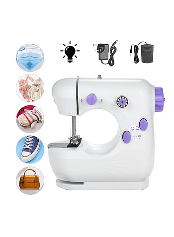 Multifunction Electric Mini Sewing Machine E11600UK-W-A White