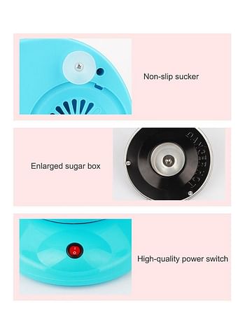 Mini Household Diy Cotton Candy Maker Blue 26x13x26cm