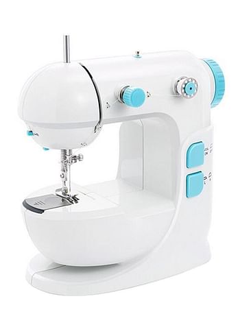 Mini Electric Sewing Machine With LED Foot Pedal FR006 Blue