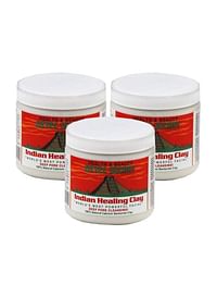 3-Piece Indian Healing Clay Deep Pore Cleansing Body Mud 1362grams