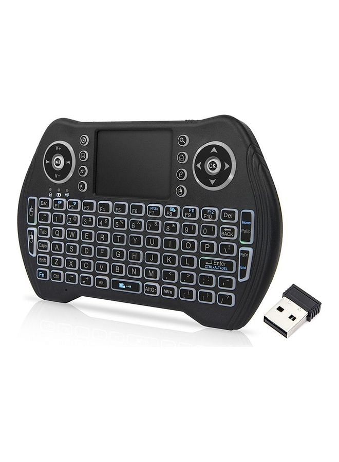 2.4GHz Wireless Keyboard Touchpad Mouse Black