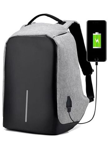 USB Charging Anti-theft Bag Laptop Business Backpack Men and Women Travel Backpack Grey Grey