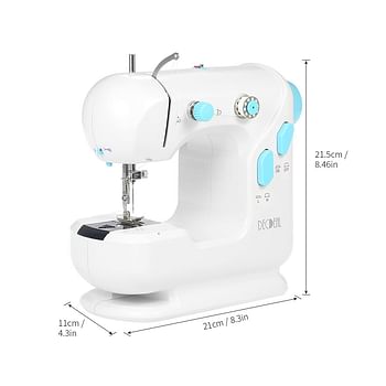 Multifunctional Electric Household Sewing Machine YFSM-306 white&blue