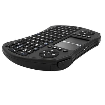 2.4GHz Air Mouse Touchpad Wireless Keyboard - English Black