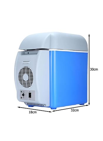 Multi-Function Portable Car Mini Fridge 7.5 L 2724667419743 Blue/White