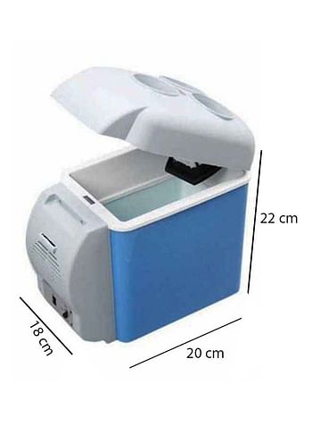 Portable Car Compact Refrigerator 7.5 L K7085-1 Blue/White