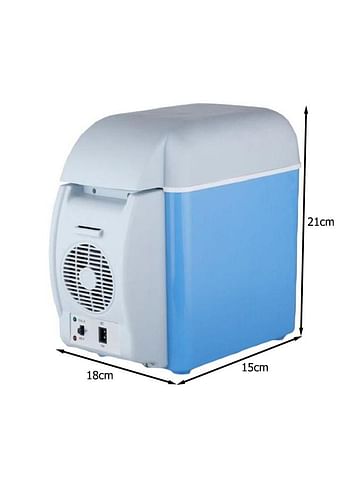 Multi-Function Portable Car Mini Fridge 7.5 L 2724675505834 Blue/White