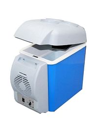 Car Mounted Portable Mini Fridge 7.5 L White/Blue