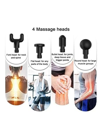 Massage Fascia Gun With 4 Heads