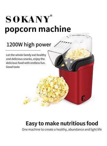 Mini Automatic Popcorn Machine 500.0 ml 1200.0 W 299-b Black/Red