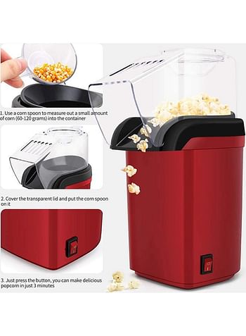 Mini Automatic Popcorn Machine 500.0 ml 1200.0 W 299-b Black/Red