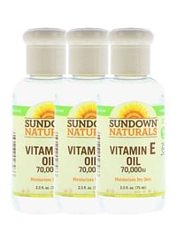 3-Piece Vitamin E Oil Set 3x75ml