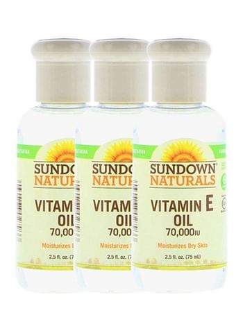 3-Piece Vitamin E Oil Set 3x75ml