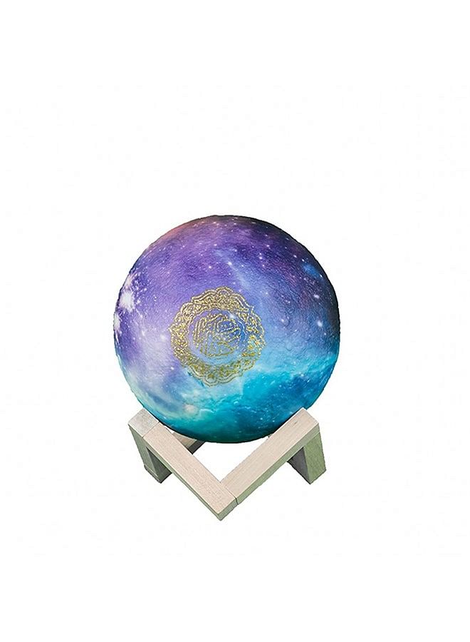 Moon Lamp Quran Speaker With Remote And USB Cable Multicolour