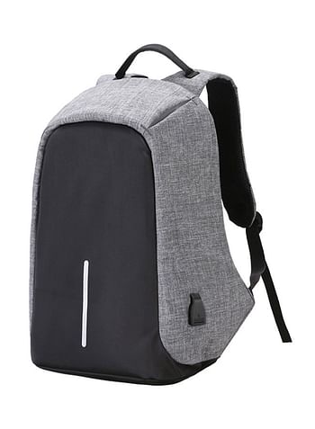 Anti-theft charging backpack Grey/Black