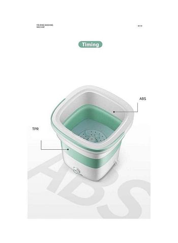 Portable Mini Folding Washing Machine 135 W 2152005 Green/White