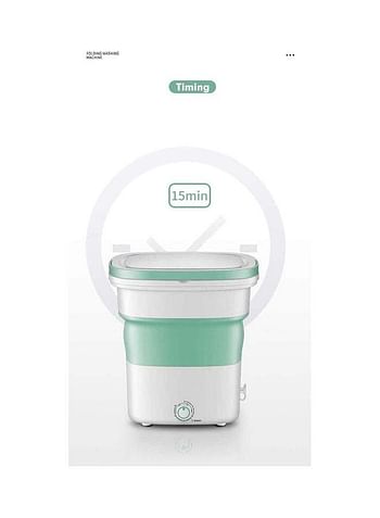 Portable Mini Folding Washing Machine 135 W 2152005 Green/White