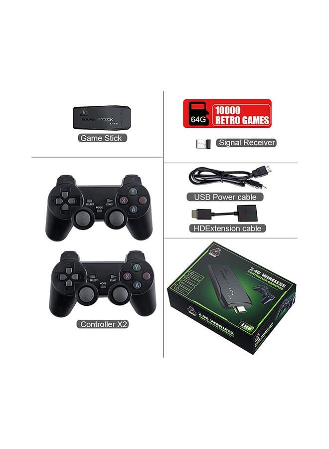 Y3 Lite Hd Tv Game Console With 64G Card 10000 Games 2 Controllers With 1 Stick 1 HD Extension Cable