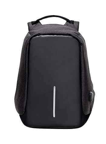 Backpack with USB Charging Port Black