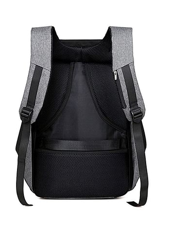 Anti-Theft Laptop Backpack With USB Charging Port Grey/Black