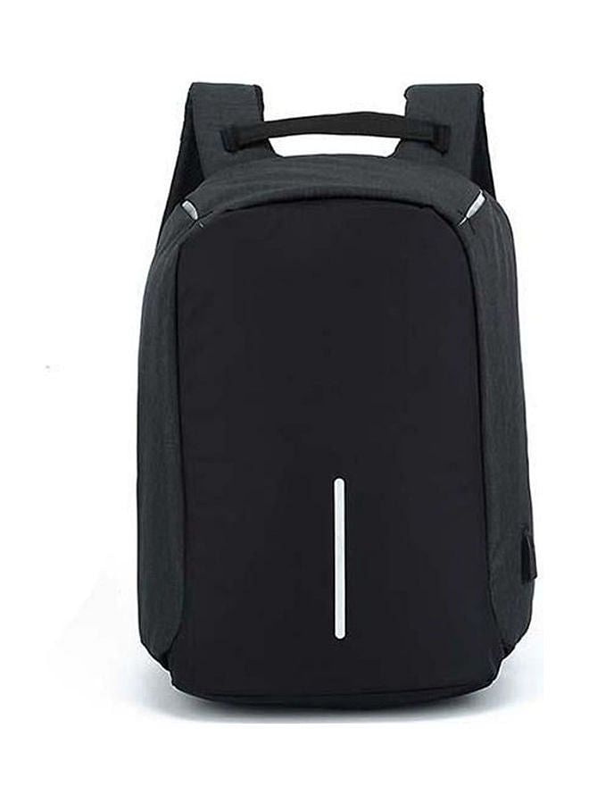 Antitheft Travel Backpack Waterproof Computer Bag Usb Charging Black