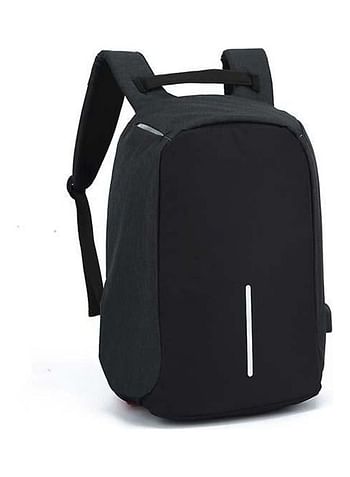 Antitheft Travel Backpack Waterproof Computer Bag Usb Charging Black