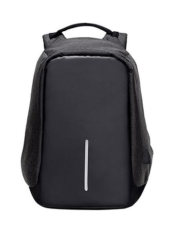 Anti Theft Backpack With USB Charging Port Black