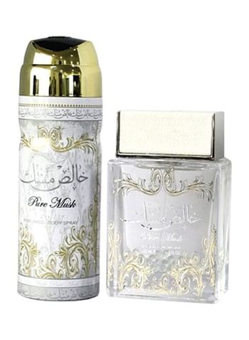 2-Piece Khalis Pure Musk Gift Set (1 x EDP 100 ml , 1 x Body Spray 200 ml)