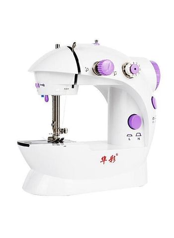 Mini Electric Sewing Machine With LED Cutting FR043 Purple