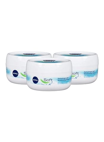 Pack Of 3 Soft Moisturizing Cream 600ml