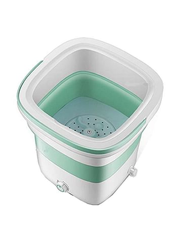 Portable Mini Folding Clothes Washing Machine 135 W Miniwash112 Green/White