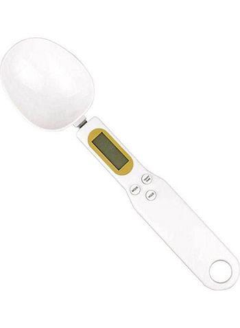 Digital Spoon Scale Kitchen Lab Gram Food Electric Weighing Spoons White