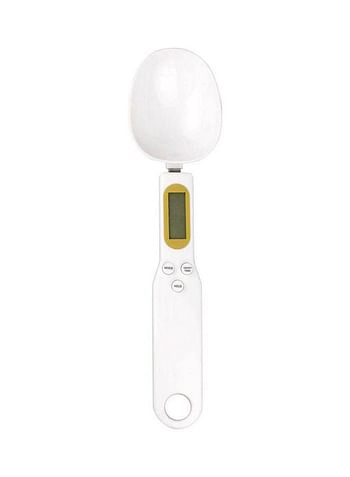 Digital Spoon Scale Kitchen Lab Gram Food Electric Weighing Spoons White