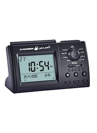 Digital Azan Alam Clock Black/Grey 15x9x5.5cm