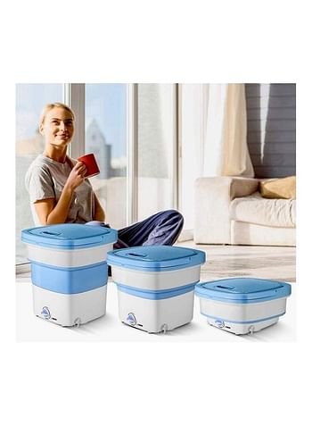 Mini Portable Folding Washing Machine 135 W WMWB001 White/Blue