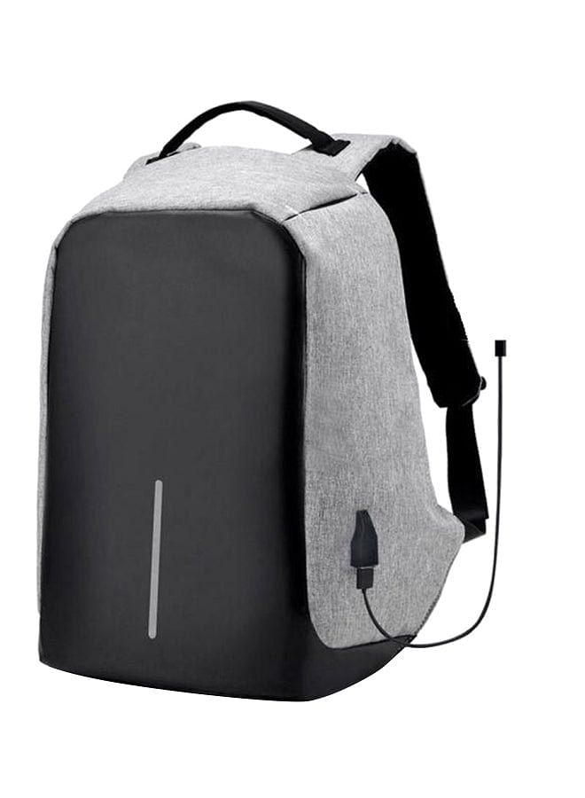 Anti-Theft Laptop Backback Black/Grey