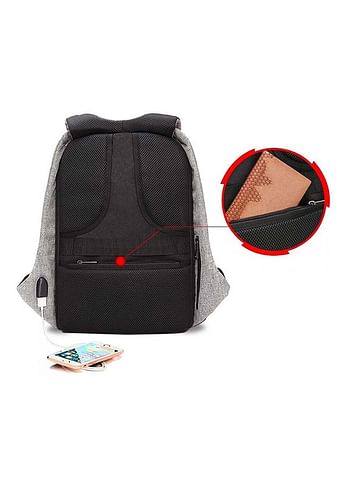 Anti-Theft Sport Backpack Grey/Black Grey/Black