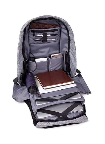 Anti-Theft Sport Backpack Grey/Black Grey/Black