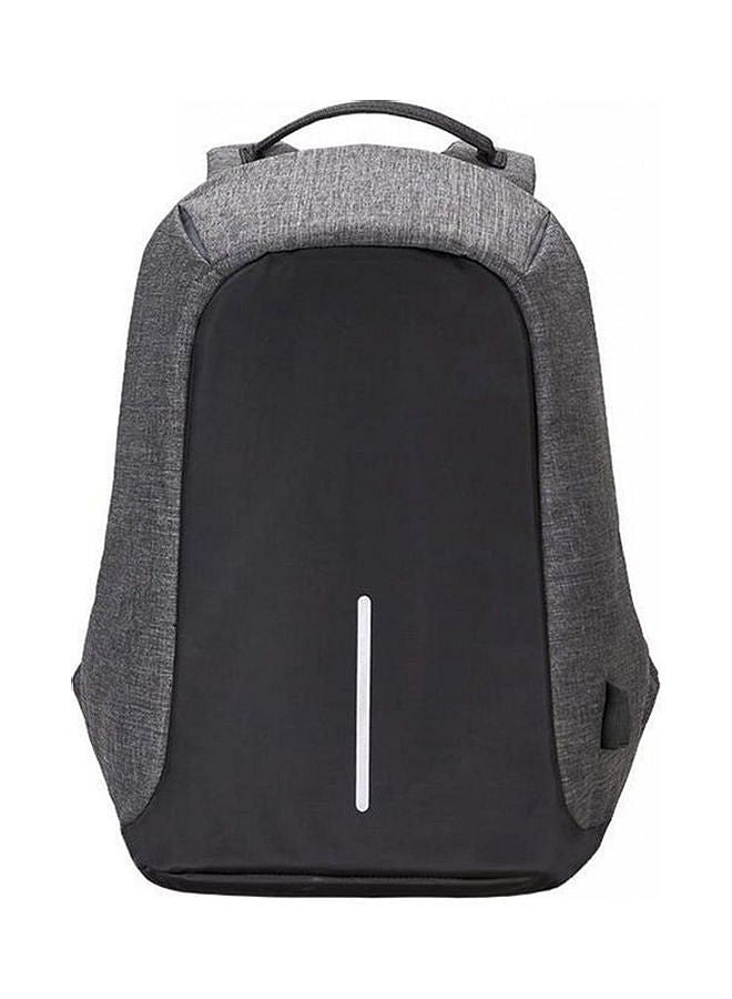 Antitheft Laptop Backpack With Usb Charge Waterproof Bag Dark Grey