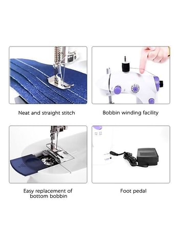 Electric Sewing Machine HQD-298 White/Violet/Silver