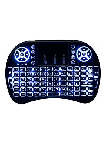 Air Keyboard Mouse Remote Touchpad Black