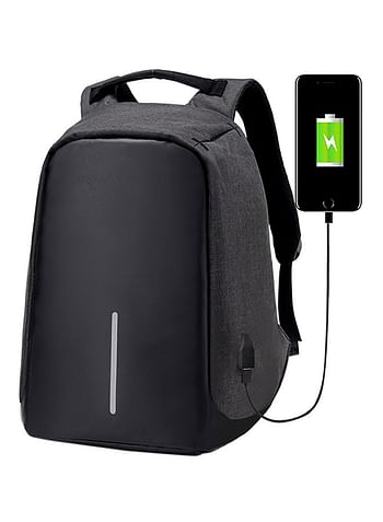 Multifunction USB Anti-Theft Backpack Black