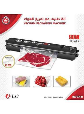 Vacuum Sealer With Vacuum Bag DLC-37451 Black