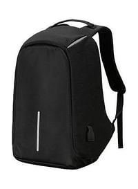 Antitheft Travel Backpack Capacity Waterproof Nylon Laptop Bag Usb Charging Black