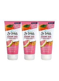 Pack Of 3 Pink Lemon And Mandarin Orange Scrub Set 170grams