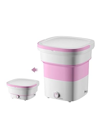 Portable Mini Folding Clothes Washing Machine 135 W Miniwash111 Pink/White