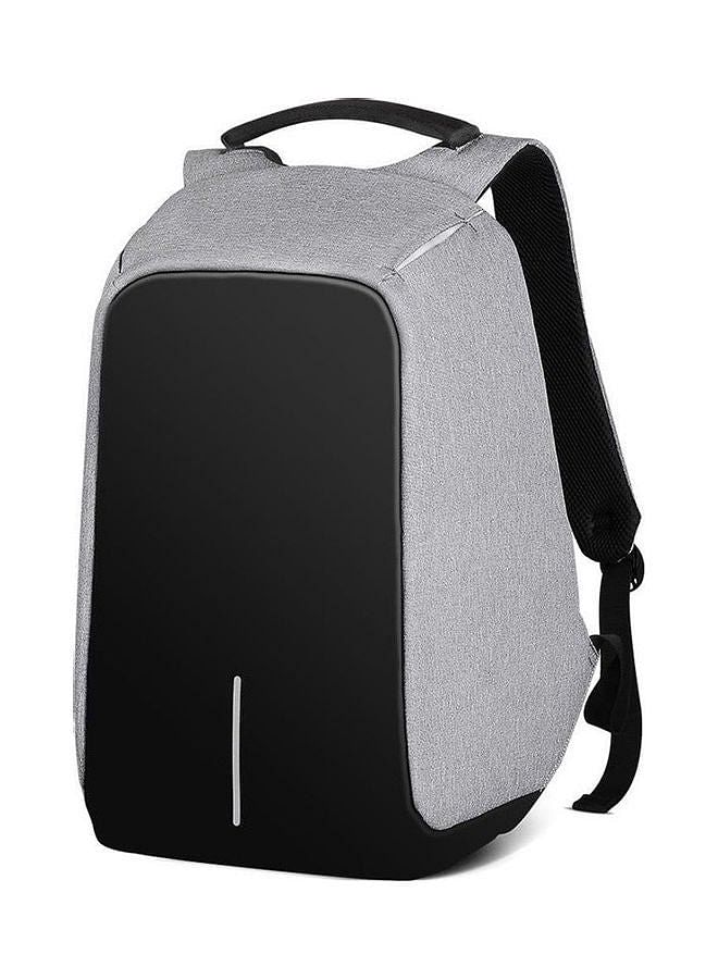 Antitheft Travel Backpack Capacity Waterproof Oxford Laptop Bag Grey