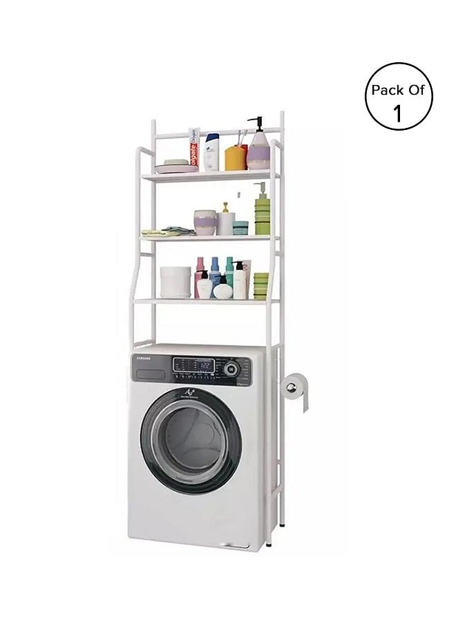 3 Tier Stainless Steel Washing Machine Rack White 155*25*65cm