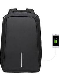 Anti Theft Laptop Backpack With Usb Charging Port Black